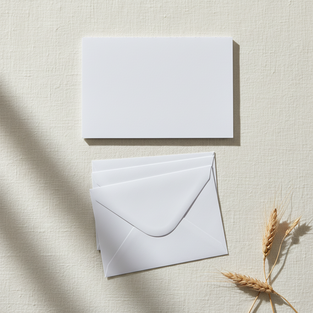 Plain White Blank Cards & Envelopes — Pack of 10 · A6