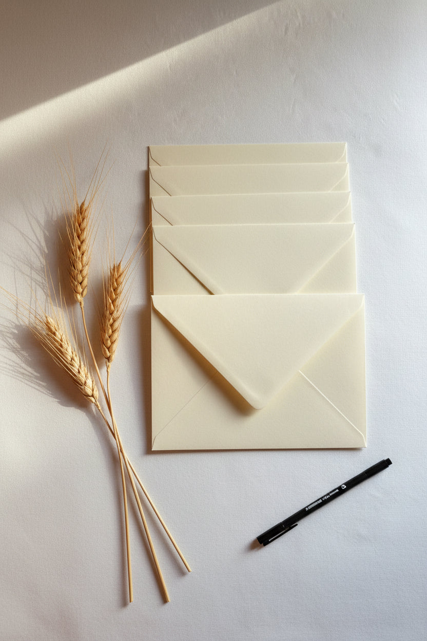 Luxury Rich Cream C5 Envelopes — Pack of 10 · 135gsm