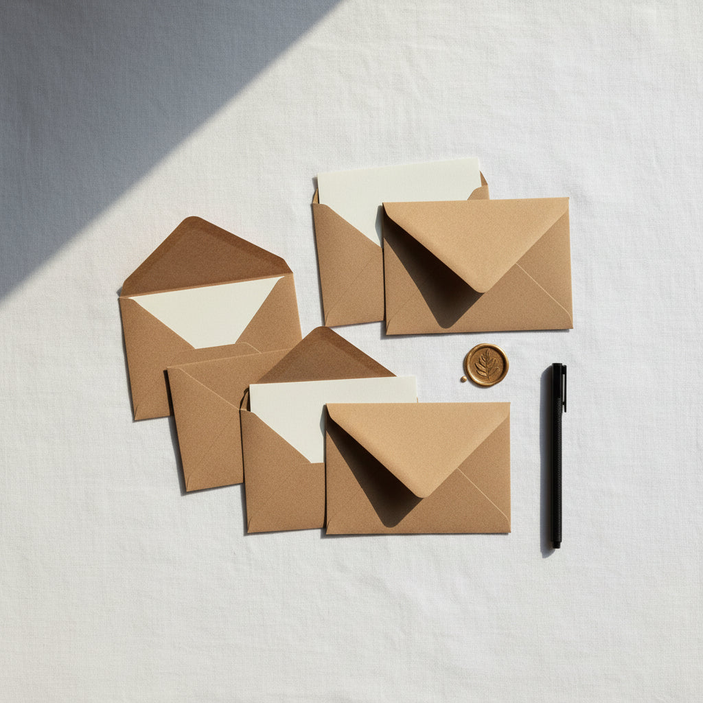 Kraft Fleck C6 Envelopes — Pack of 10 · Recycled